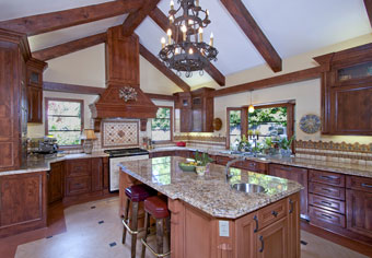 Kitchen view of a Atherton residence project by KG Bell