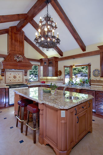 Kitchen view of a Atherton residence project by KG Bell