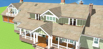 3D view of a Silicon Valley residence project by KG Bell